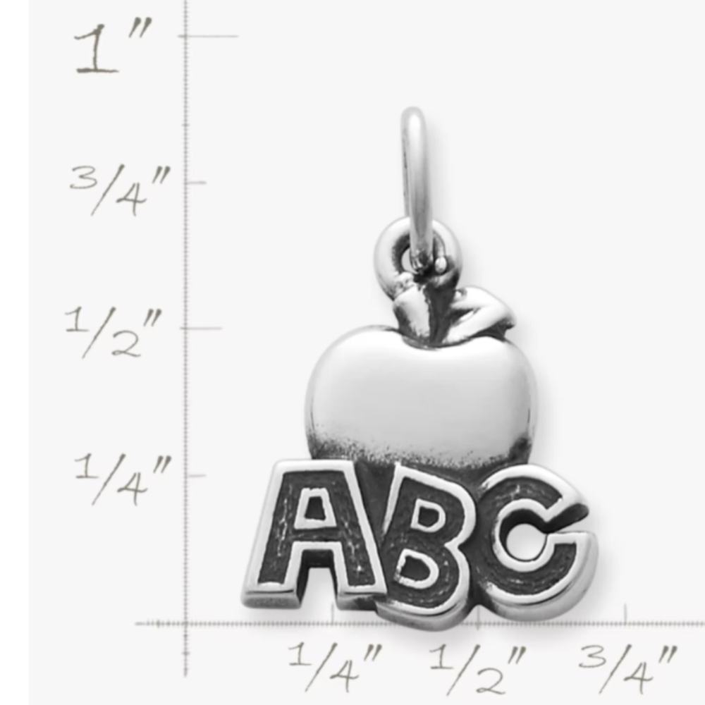 James Avery ABC apple charm